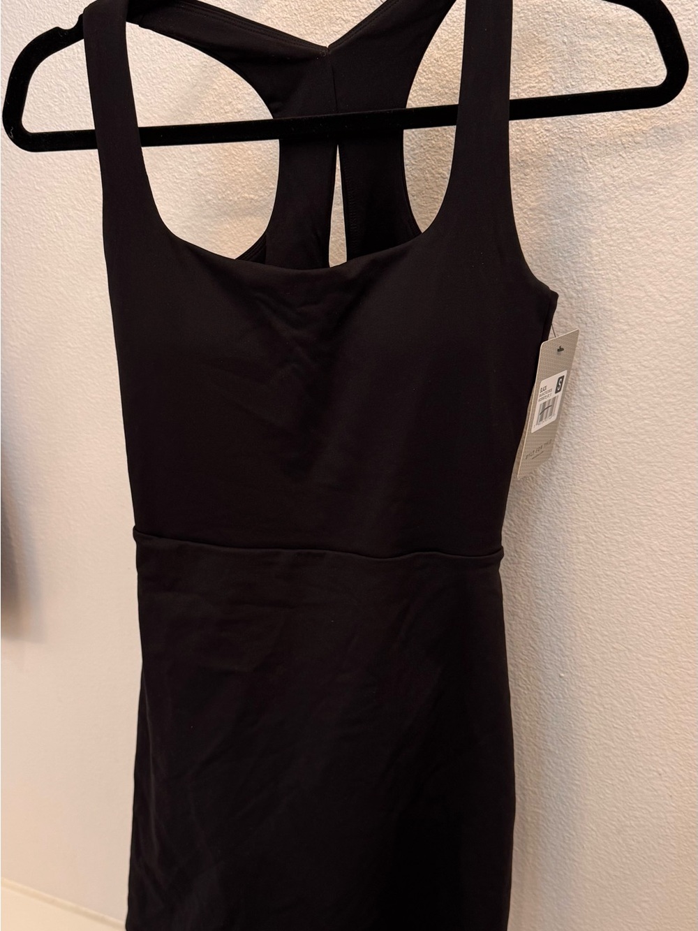 BYLT Basics Black One-Shoulder Racerback Dress